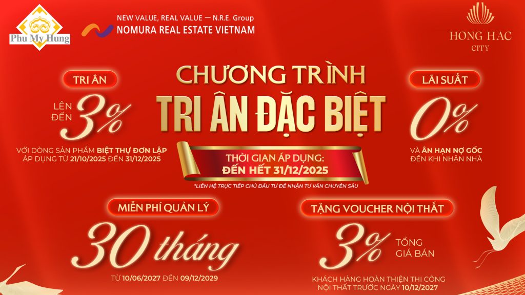 Chương trình tri ân cho khách hàng mua Hồng Hạc City – Phân khu Hồng Phát