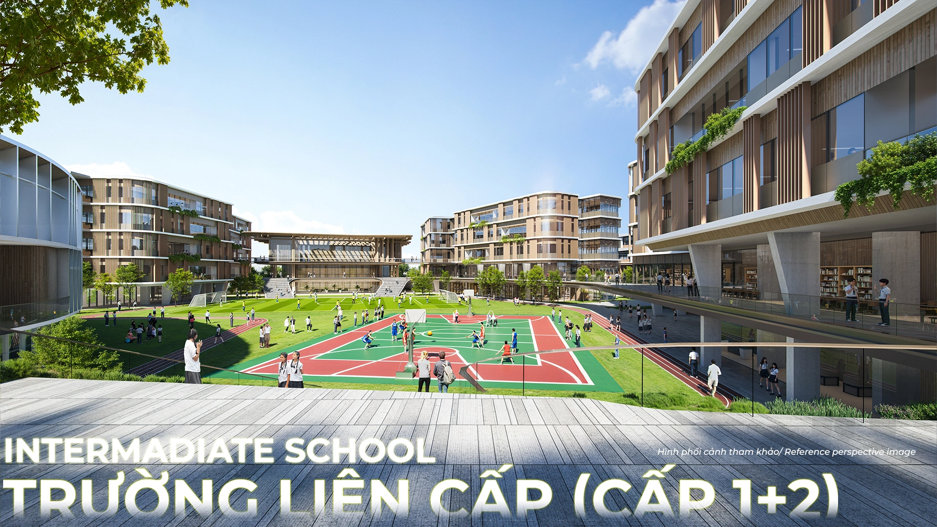 Phối cảnh tiện ích giáo dục tại Hồng Hạc City