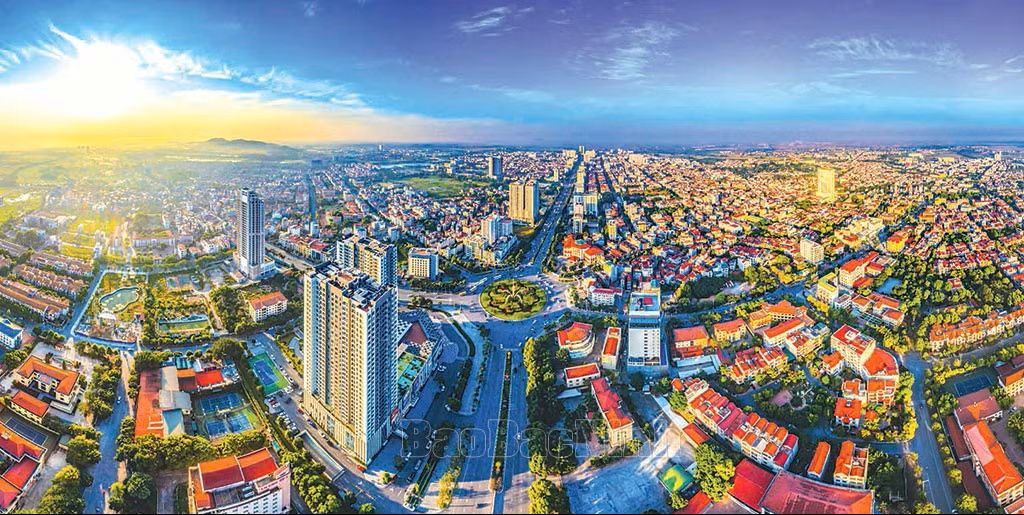 Thành phố Bắc Ninh có lực cầu nhà ở và dịch vụ cao cấp vô cùng lớn. Ảnh: Báo Bắc Ninh.